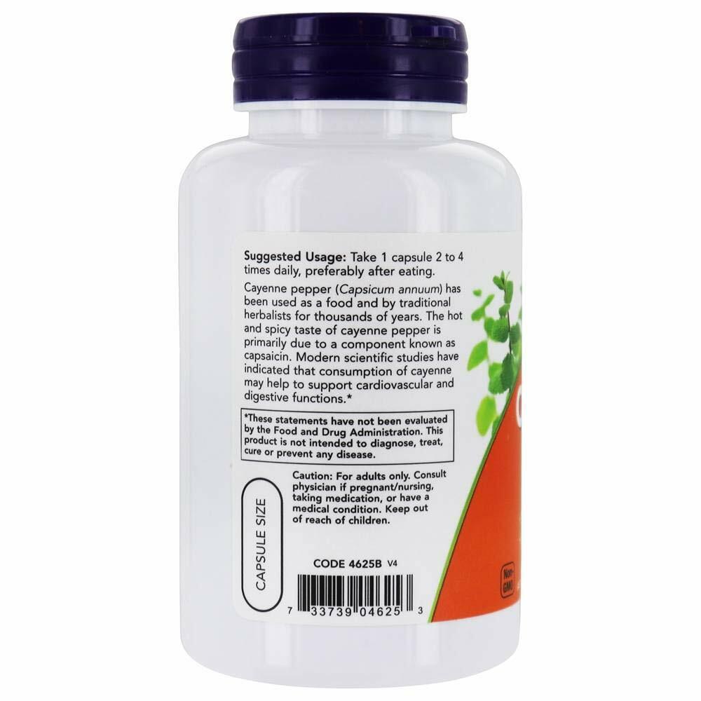 Now Foods Cayenne 500 mg 100 Vcaps - 4625
