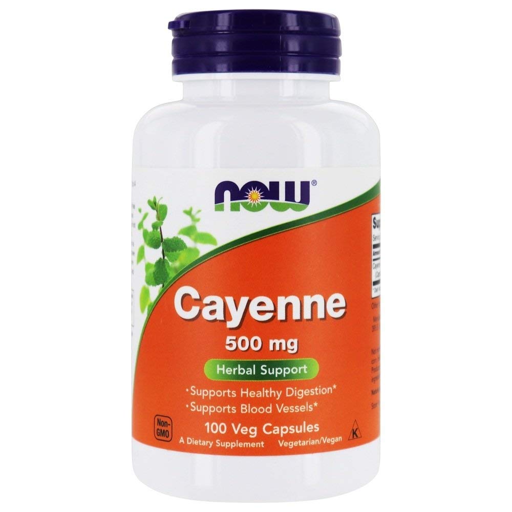 Now Foods Cayenne 500 mg 100 Vcaps - 4625