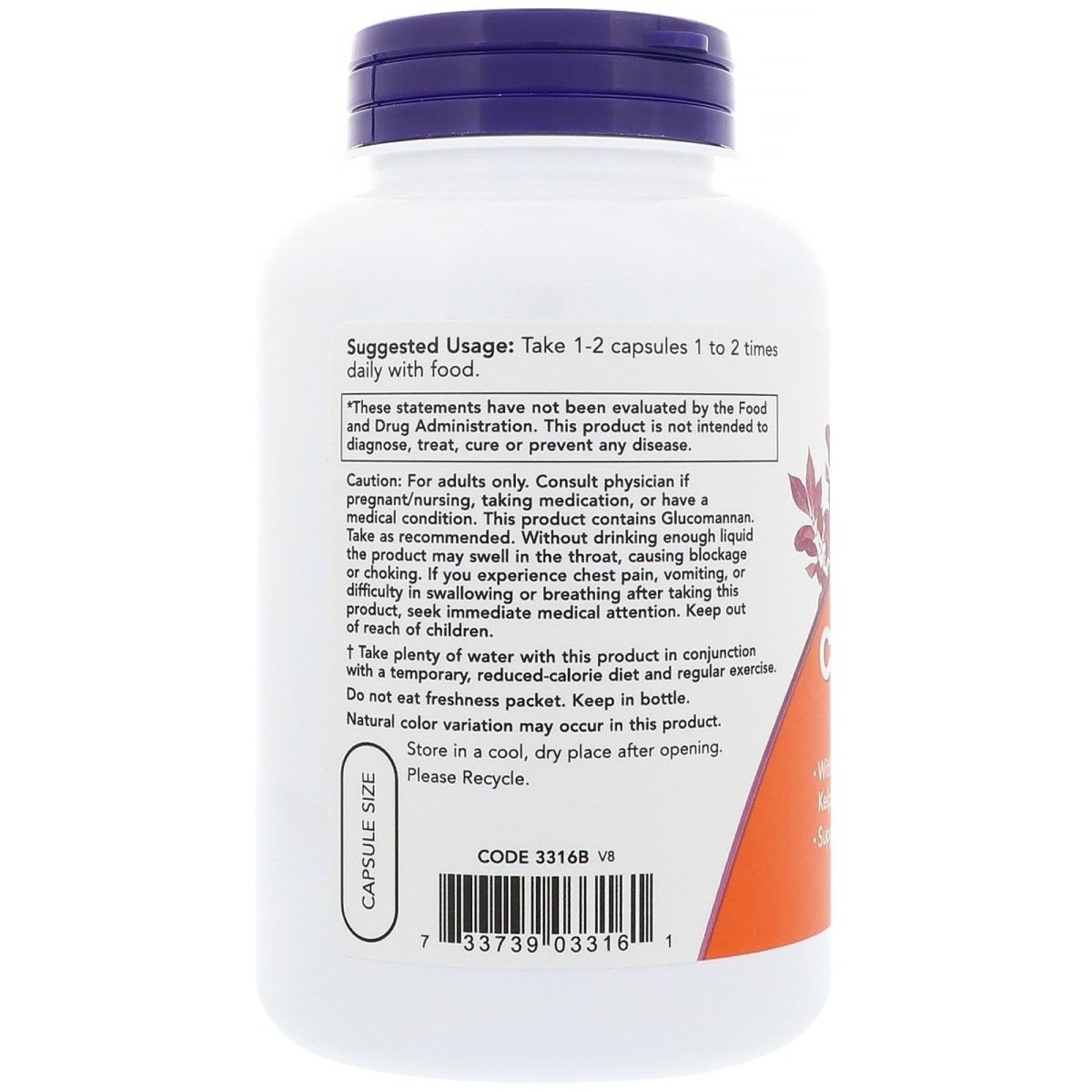 Now Foods Cider Vinegar 180 Vcaps - 3316