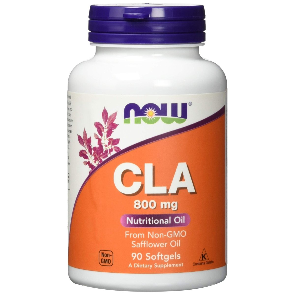 Now Foods CLA Conjugated Linoleic Acid 800 mg 90 Softgels - 1727