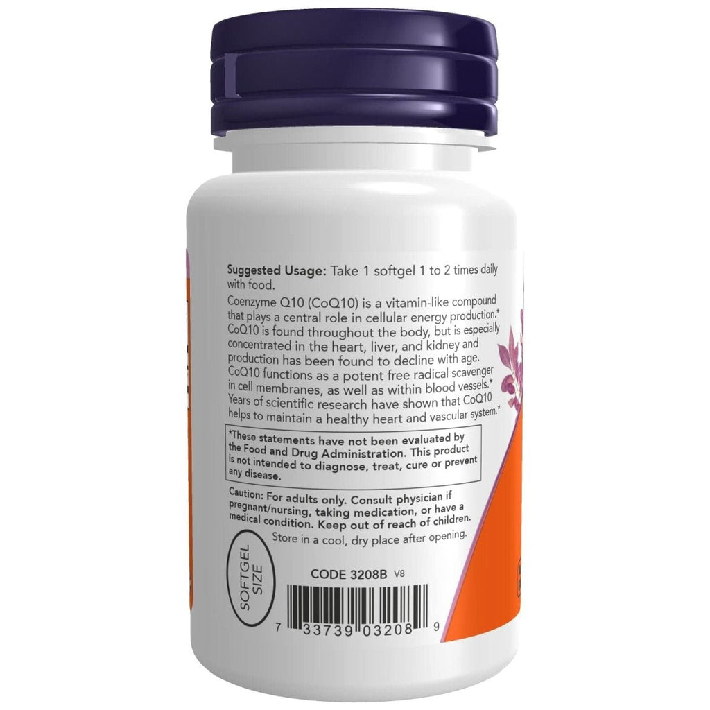 Now Foods CoQ10 100 mg 50 Softgels - 3208
