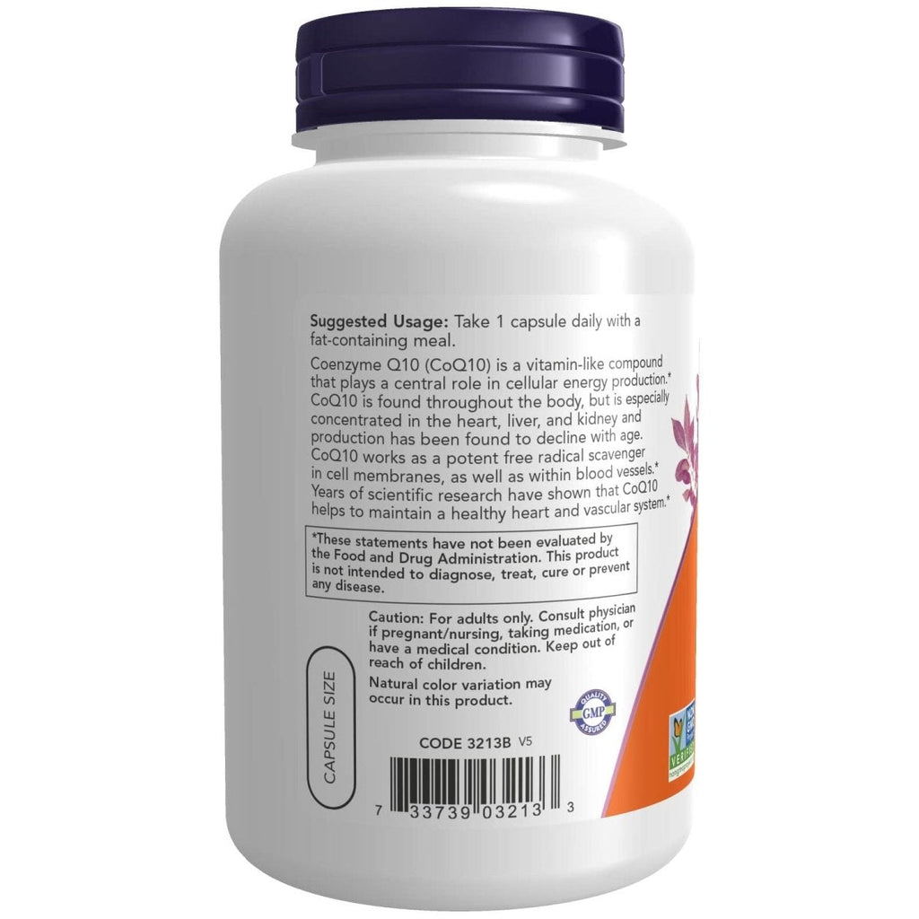 Now Foods CoQ10 100 mg with Hawthorn Berry 180 Vcaps - 3213