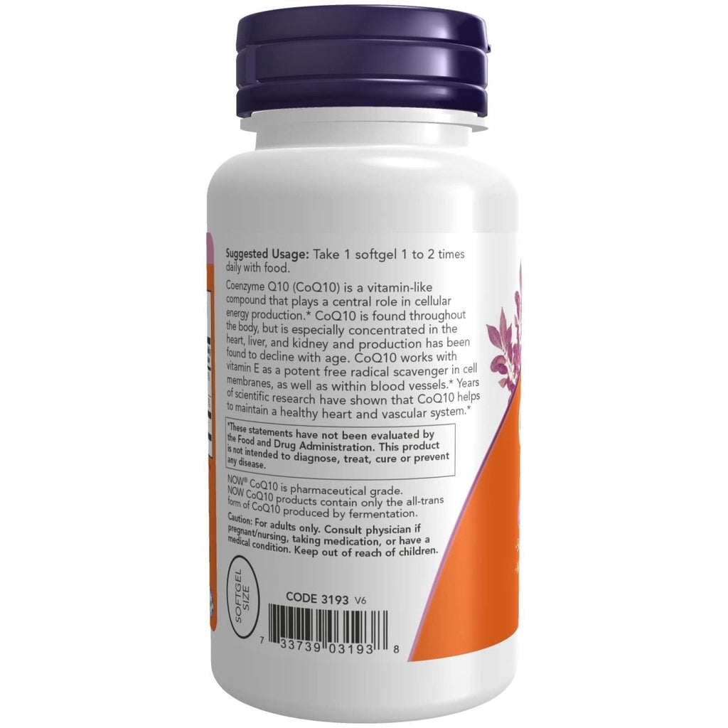 Now Foods CoQ10 50 mg 100 Softgels - 3193