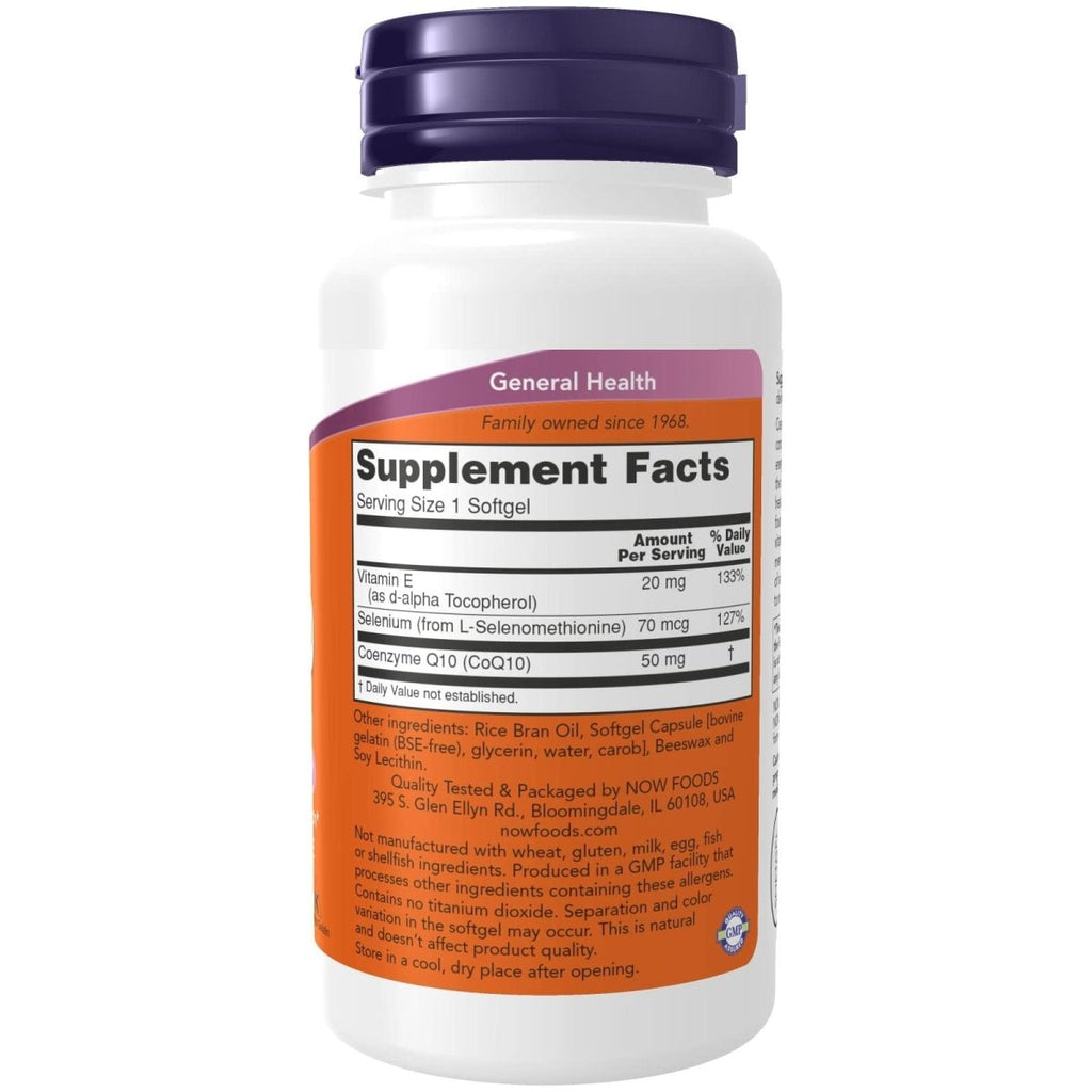 Now Foods CoQ10 50 mg 100 Softgels - 3193