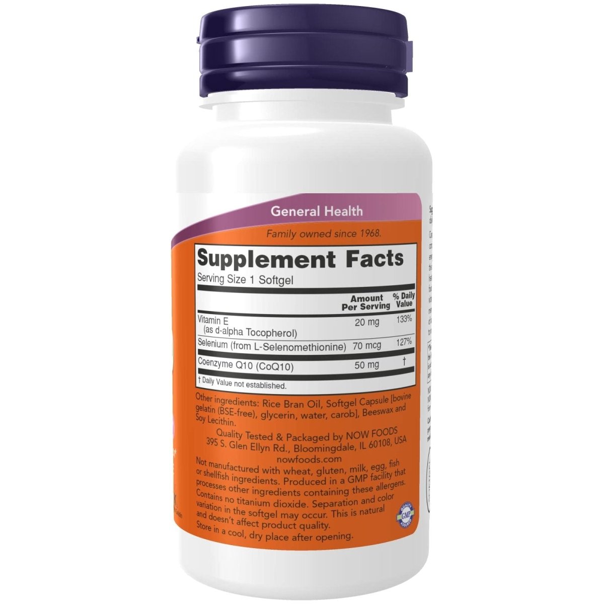 Now Foods CoQ10 50 mg 100 Softgels - 3193