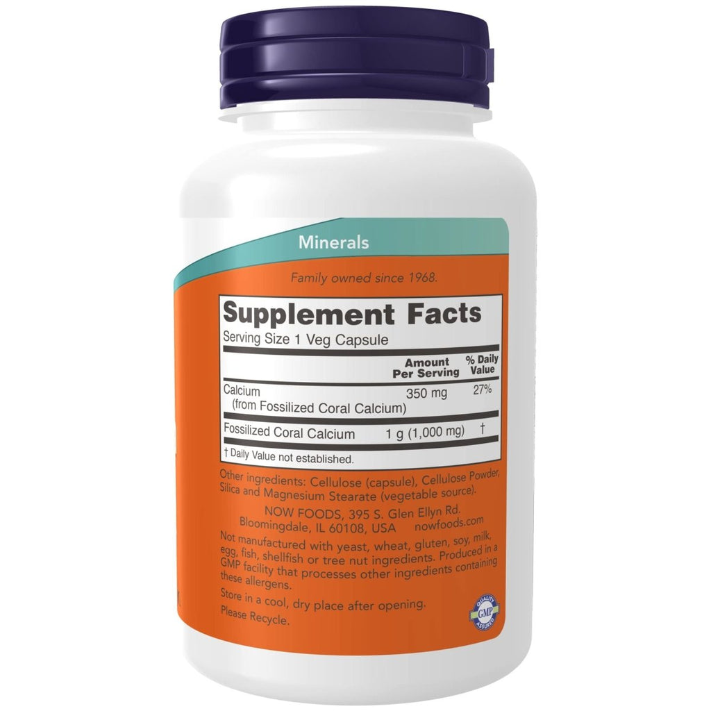 Now Foods Coral Calcium 1000 mg 100 Vcaps - 1273