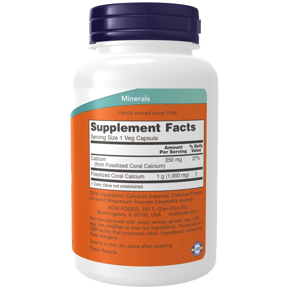 Now Foods Coral Calcium 1000 mg 100 Vcaps - 1273