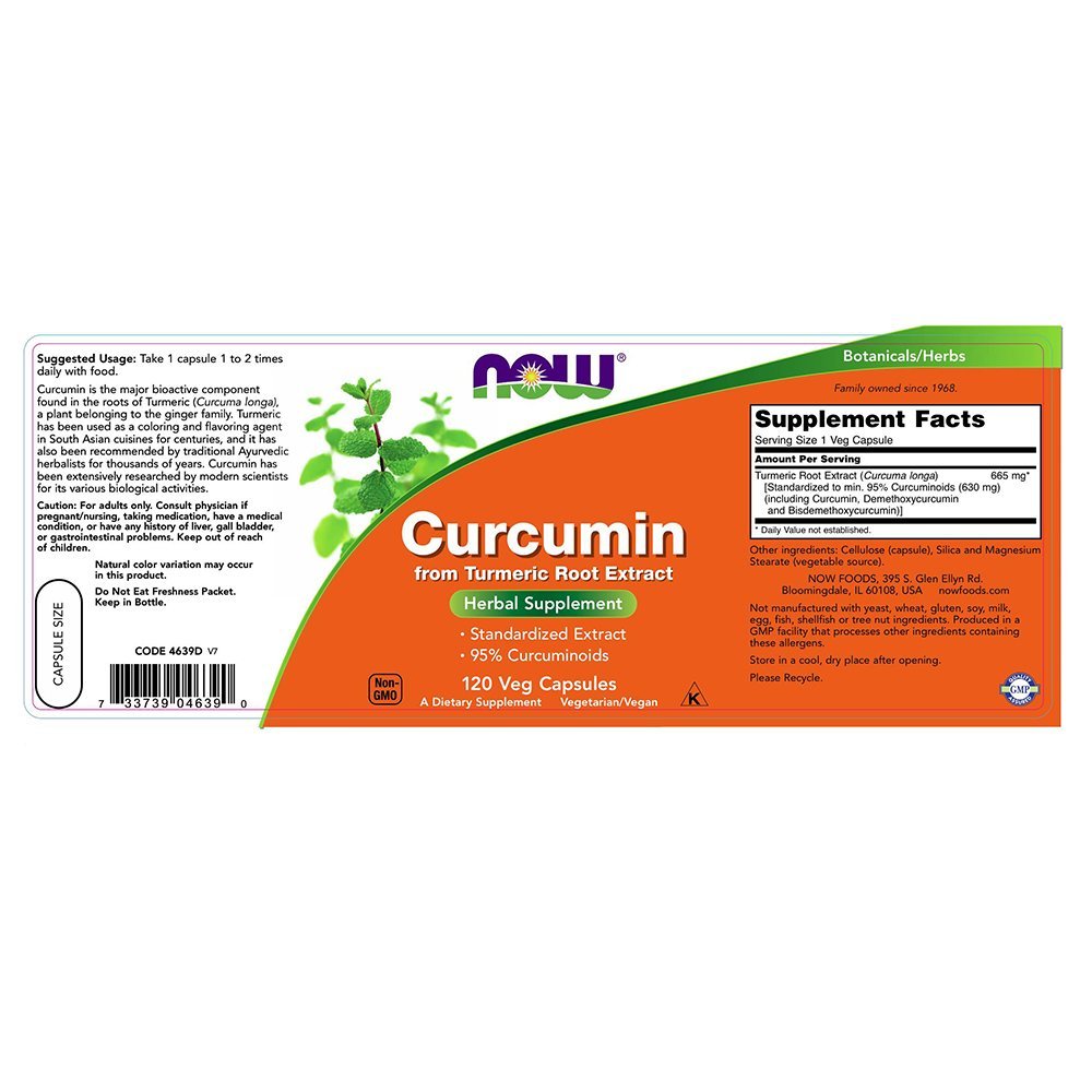 Now Foods Curcumin 120 Vcaps - 4639