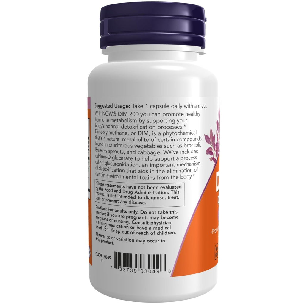 Now Foods DIM 200 Diindolylmethane 90 Vcaps - 3049