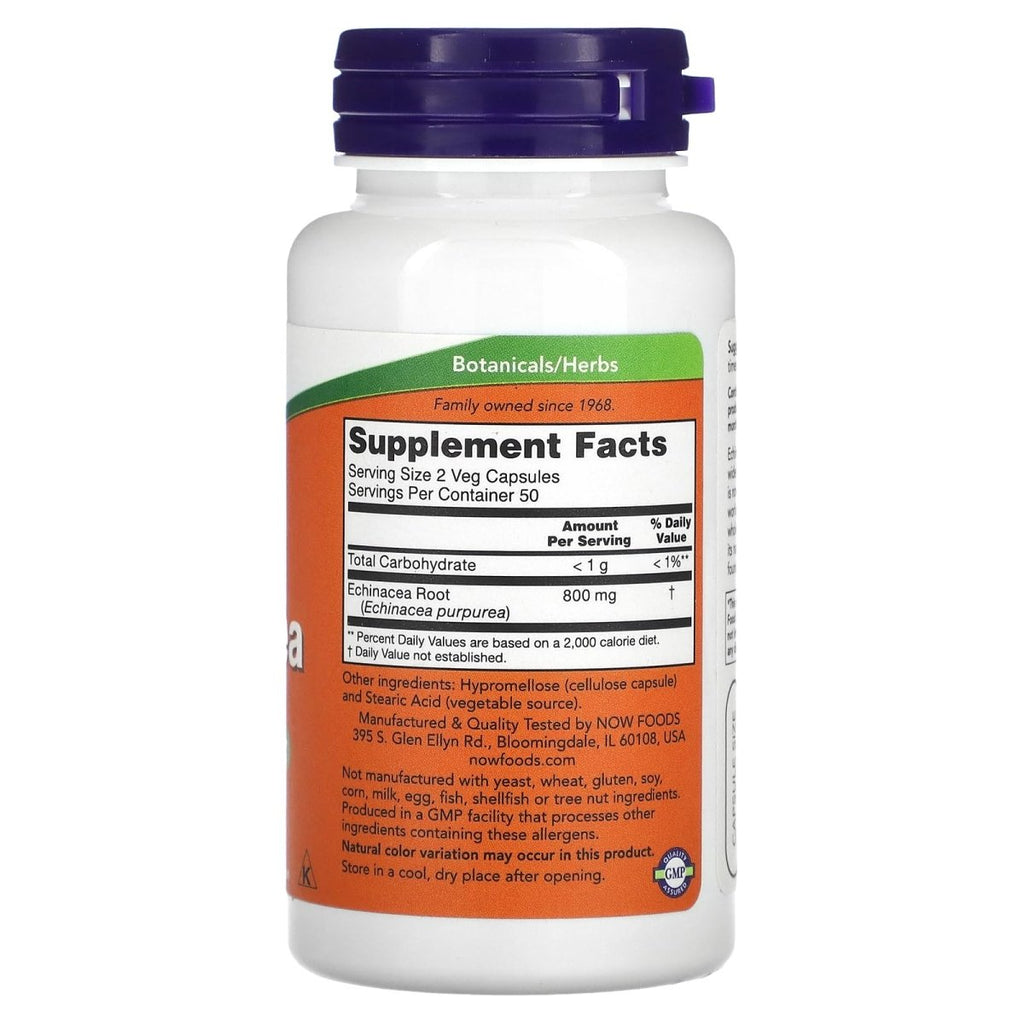 Now Foods Echinacea 400 mg 100 Vcaps - 4660