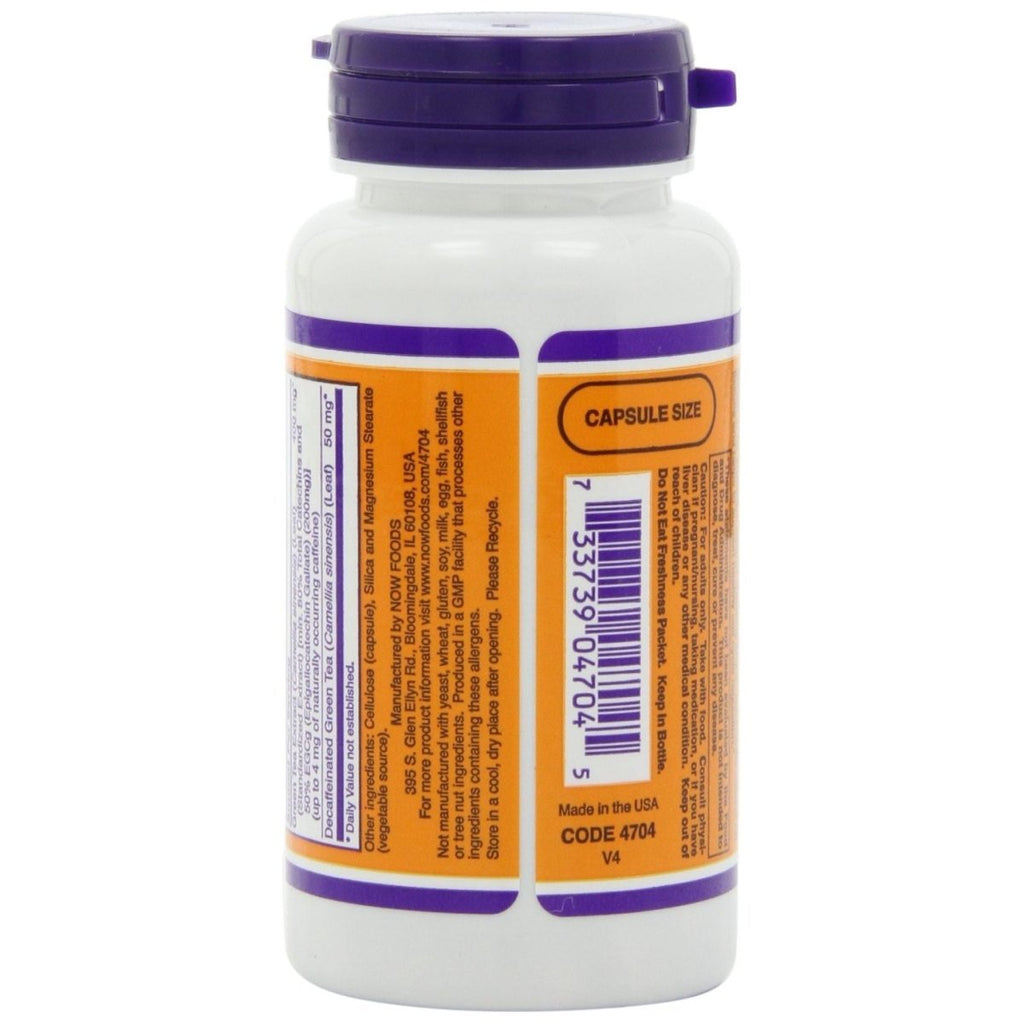 Now Foods EGCg Green Tea Extract 400 mg 90 Vcaps - 4704
