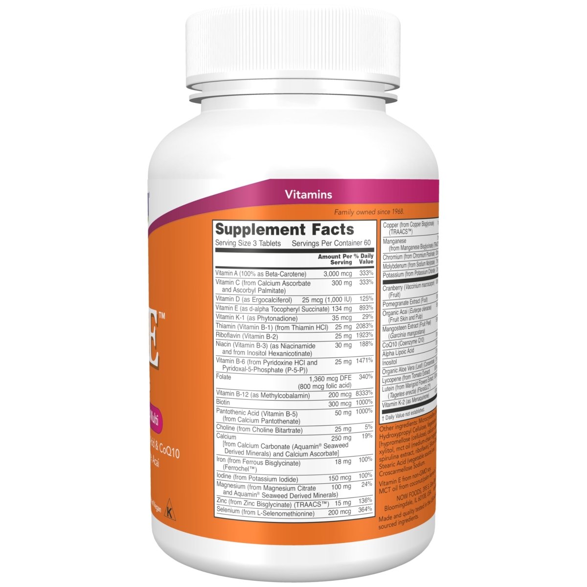 Now Foods Eve Women's Multiple Vitamin 180 Tablets - 3797