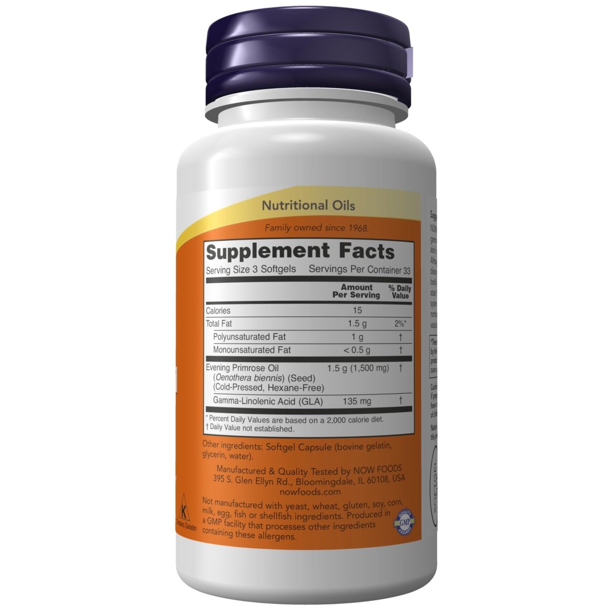 Now Foods Evening Primrose Oil 500 mg 100 Softgels - 1750
