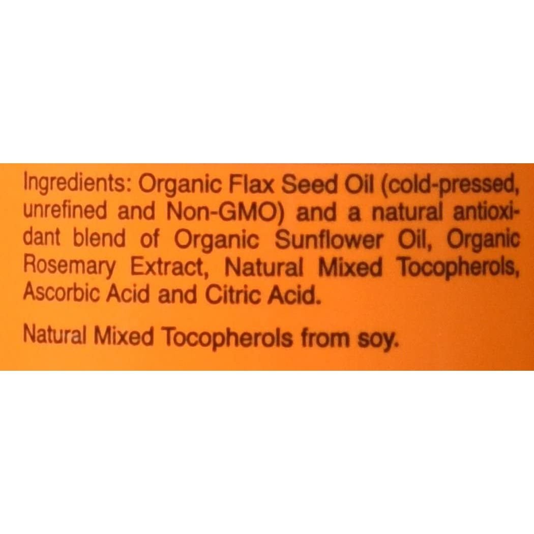 Now Foods Flax Seed Oil Liquid Organic 12oz - 1760
