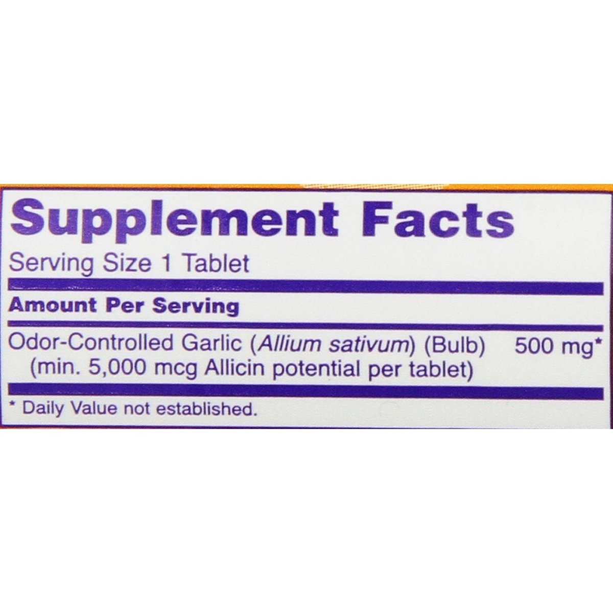 Now Foods Garlic 5000 90 Tablets - 1814
