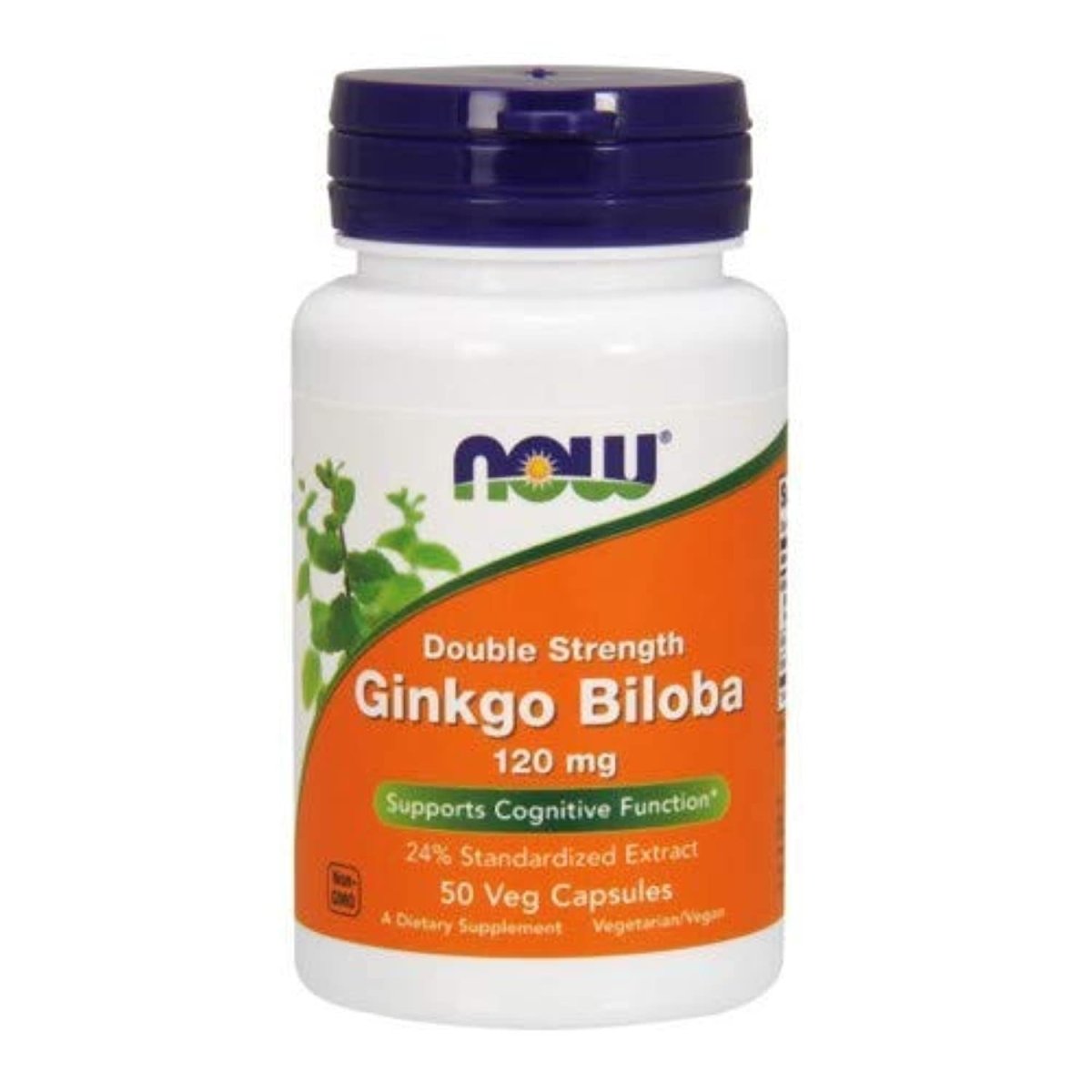 Now Foods Ginkgo Biloba Double Strength 120 mg 50 Vcaps - 4682