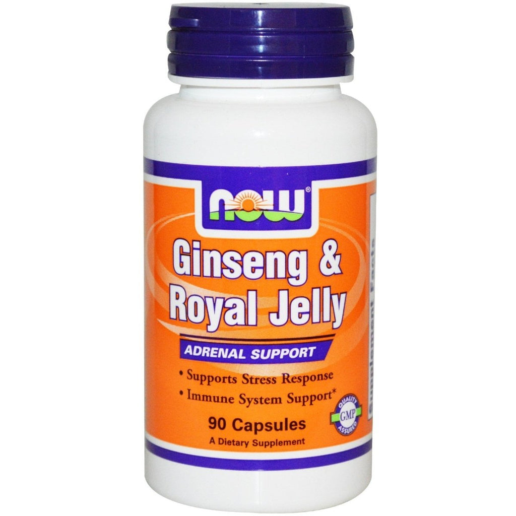 Now Foods Ginseng & Royal Jelly 90 Vcaps - 4007