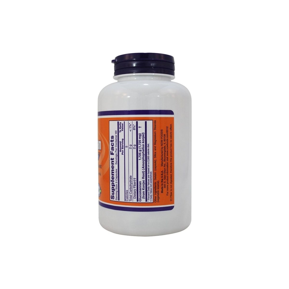 Now Foods Glucomannan 575 mg 180 Vcaps - 6512