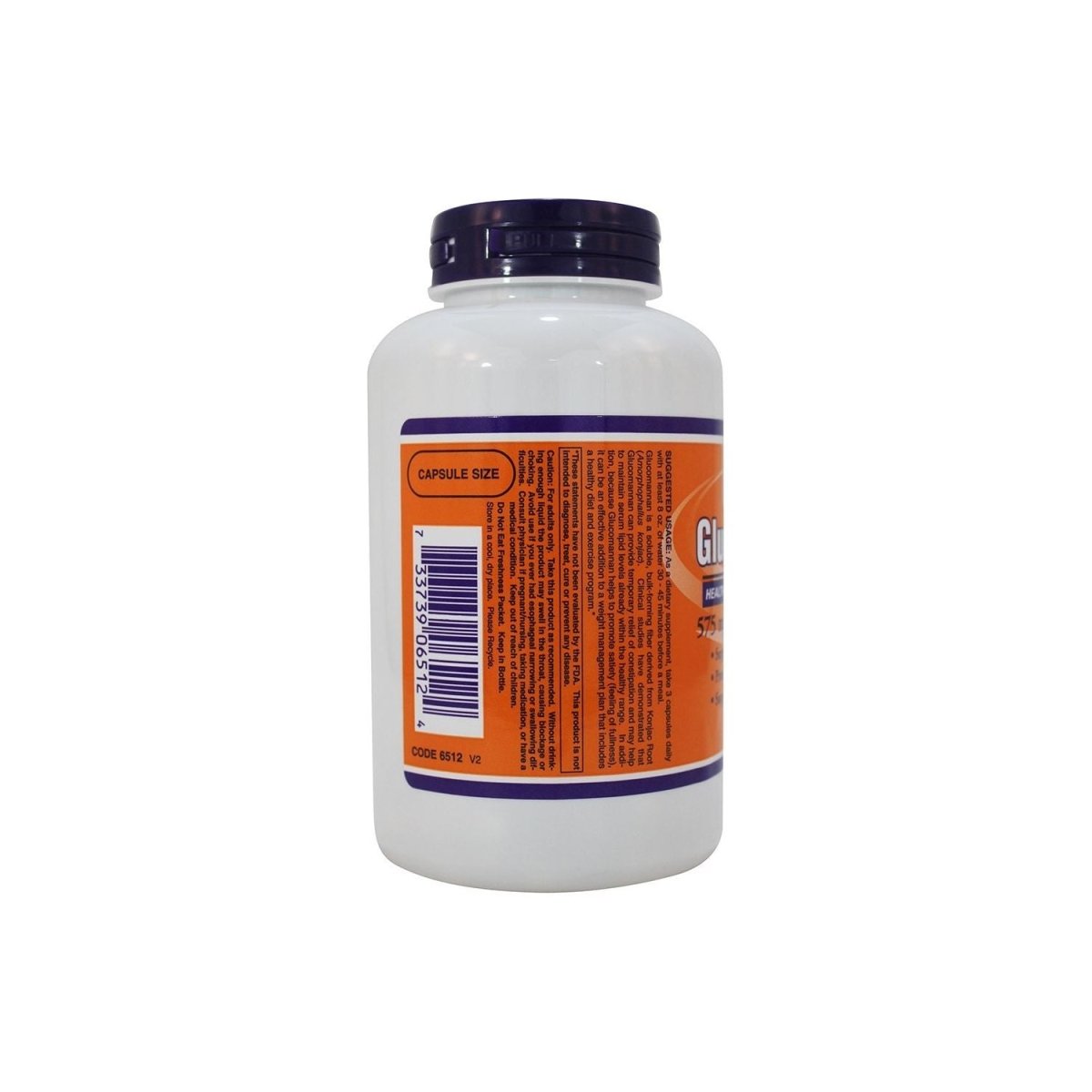 Now Foods Glucomannan 575 mg 180 Vcaps - 6512