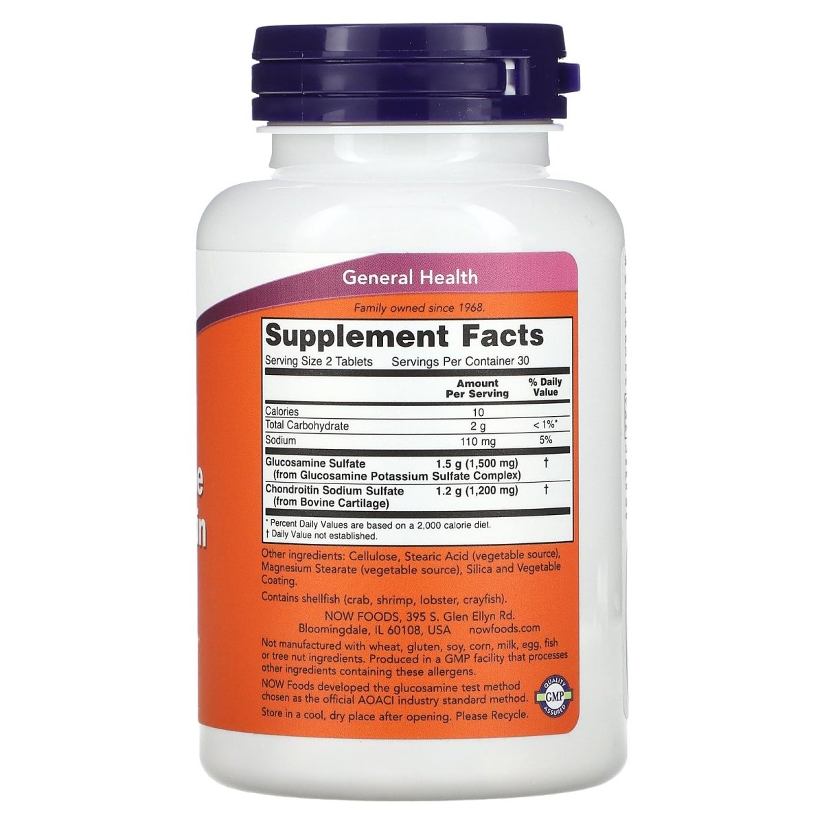 Now Foods Glucosamine & Chondroitin Extra Strength 60 Tablets - 3242