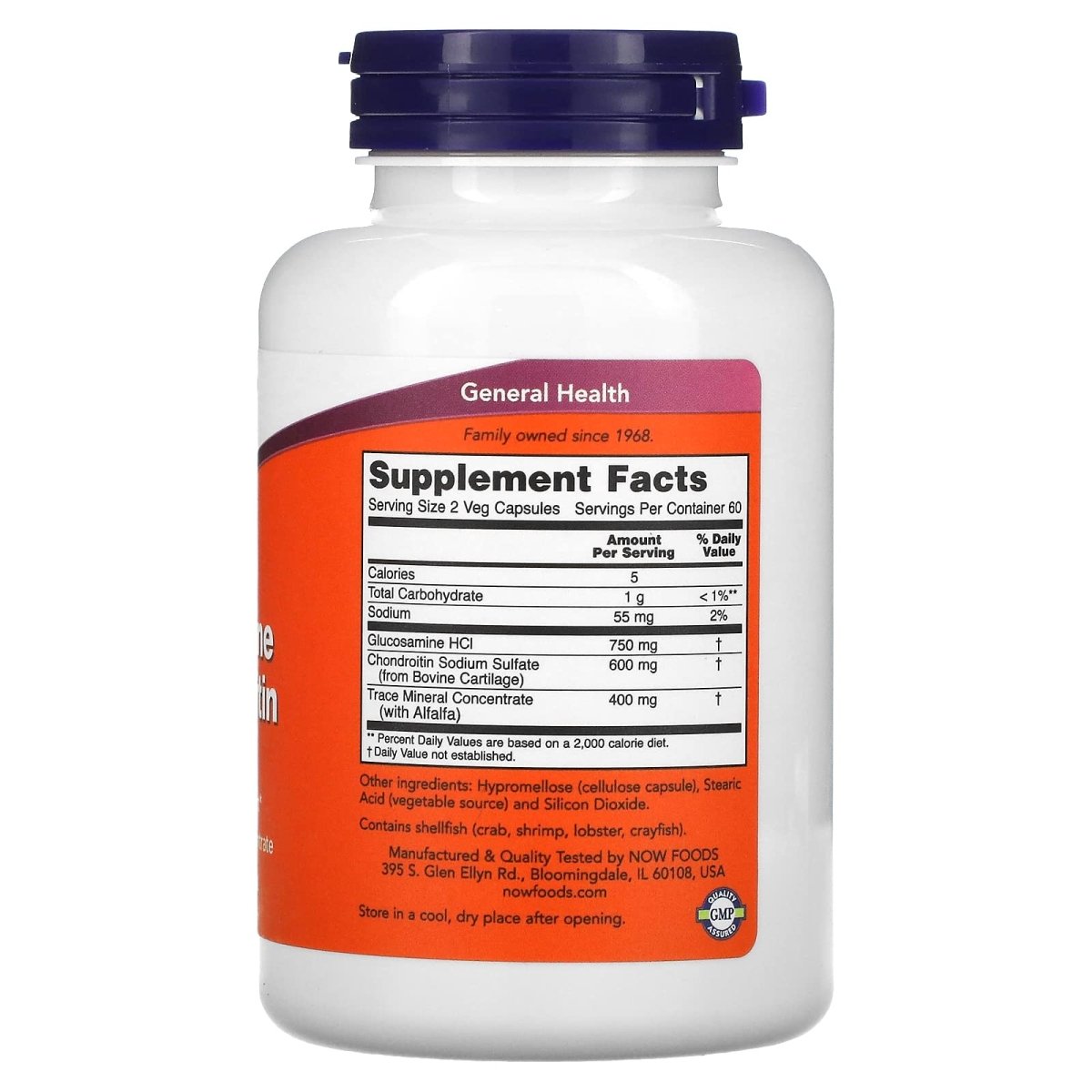 Now Foods Glucosamine & Chondroitin with Trace Minerals 120 Vcaps - 3228