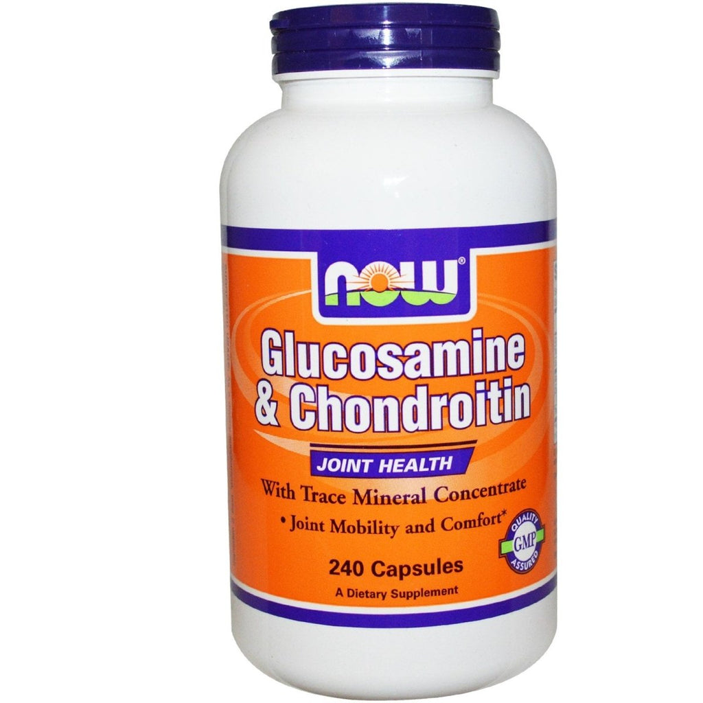 Now Foods Glucosamine & Chondroitin with Trace Minerals 240 Vcaps - 3229
