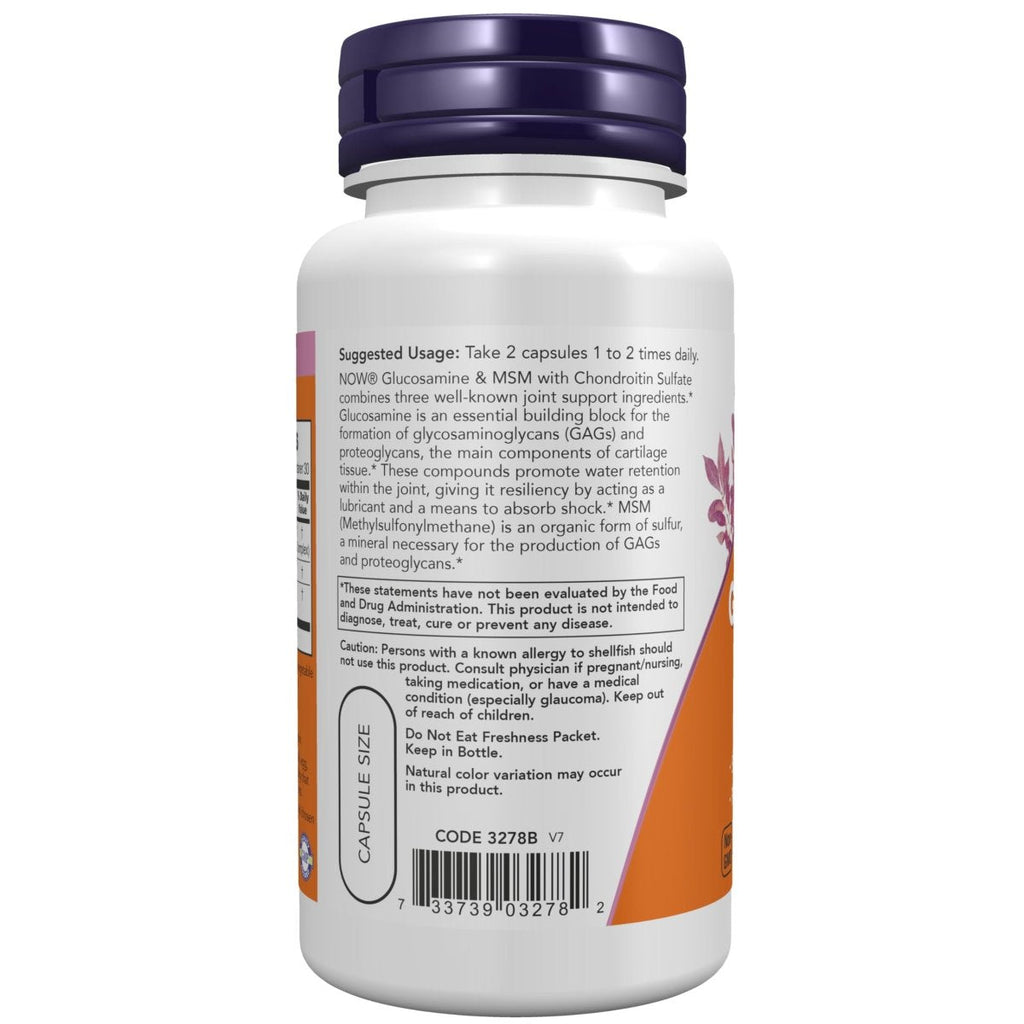 Now Foods Glucosamine & MSM 60 Vcaps - 3278