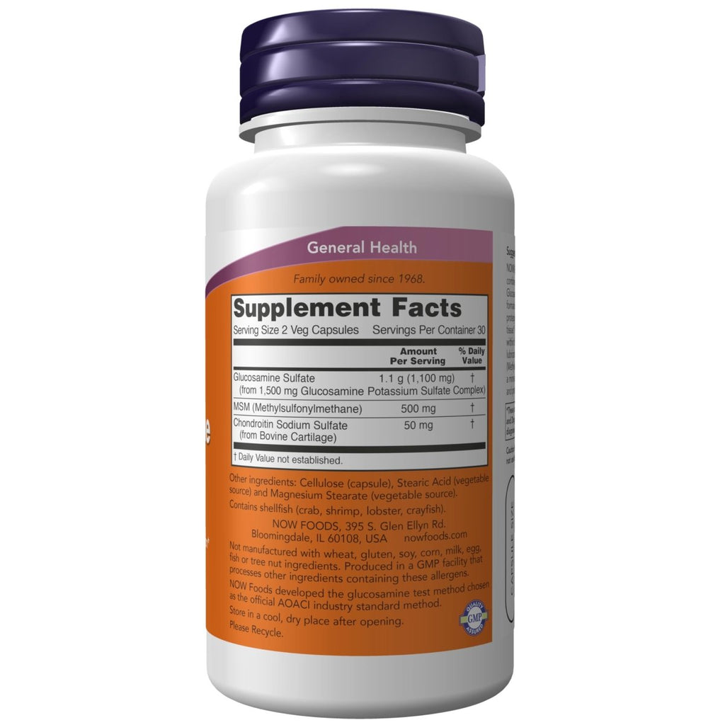 Now Foods Glucosamine & MSM 60 Vcaps - 3278