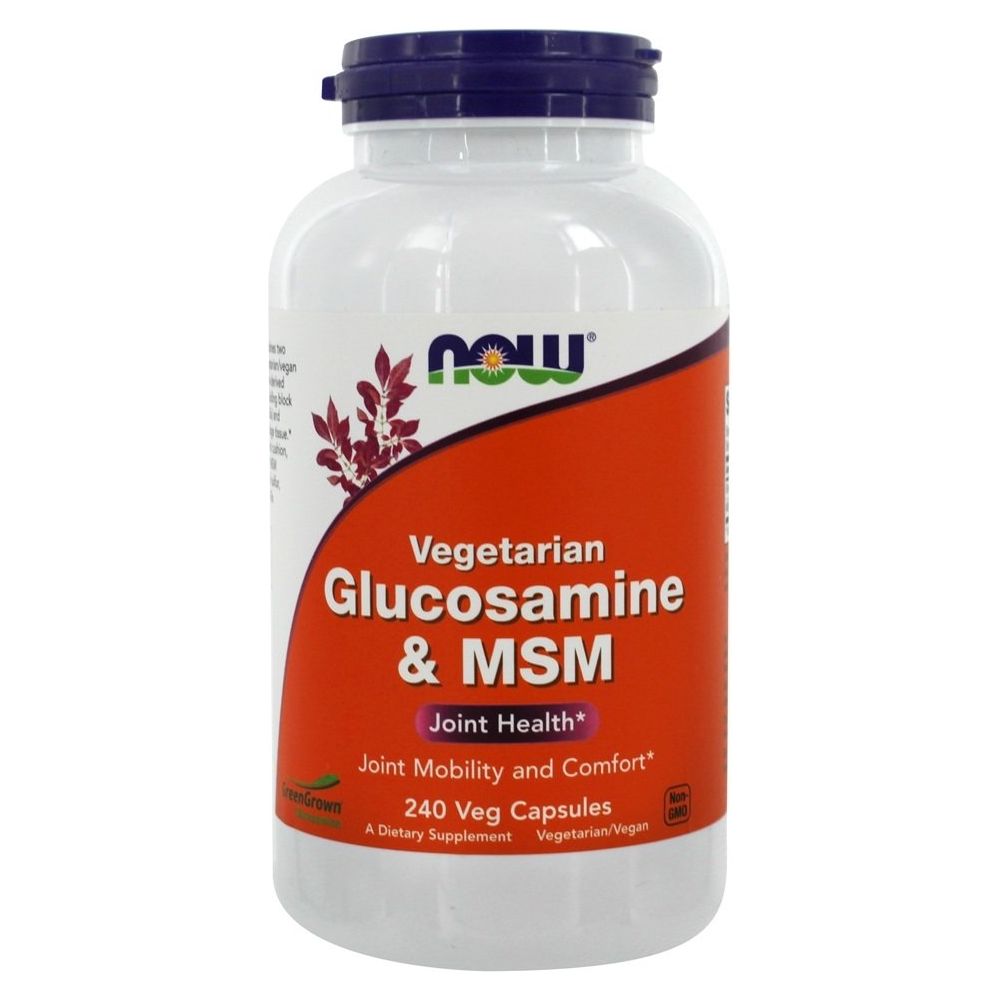 Now Foods Glucosamine & MSM (Vegetarian) 240 Vcaps - 3131
