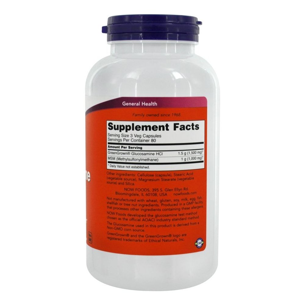Now Foods Glucosamine & MSM (Vegetarian) 240 Vcaps - 3131