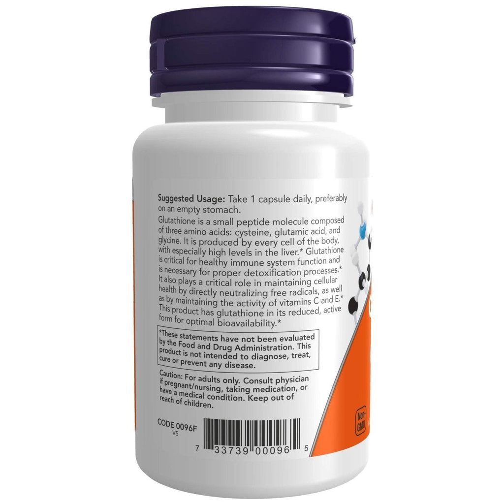 Now Foods Glutathione 250 mg 60 Vcaps - 0096