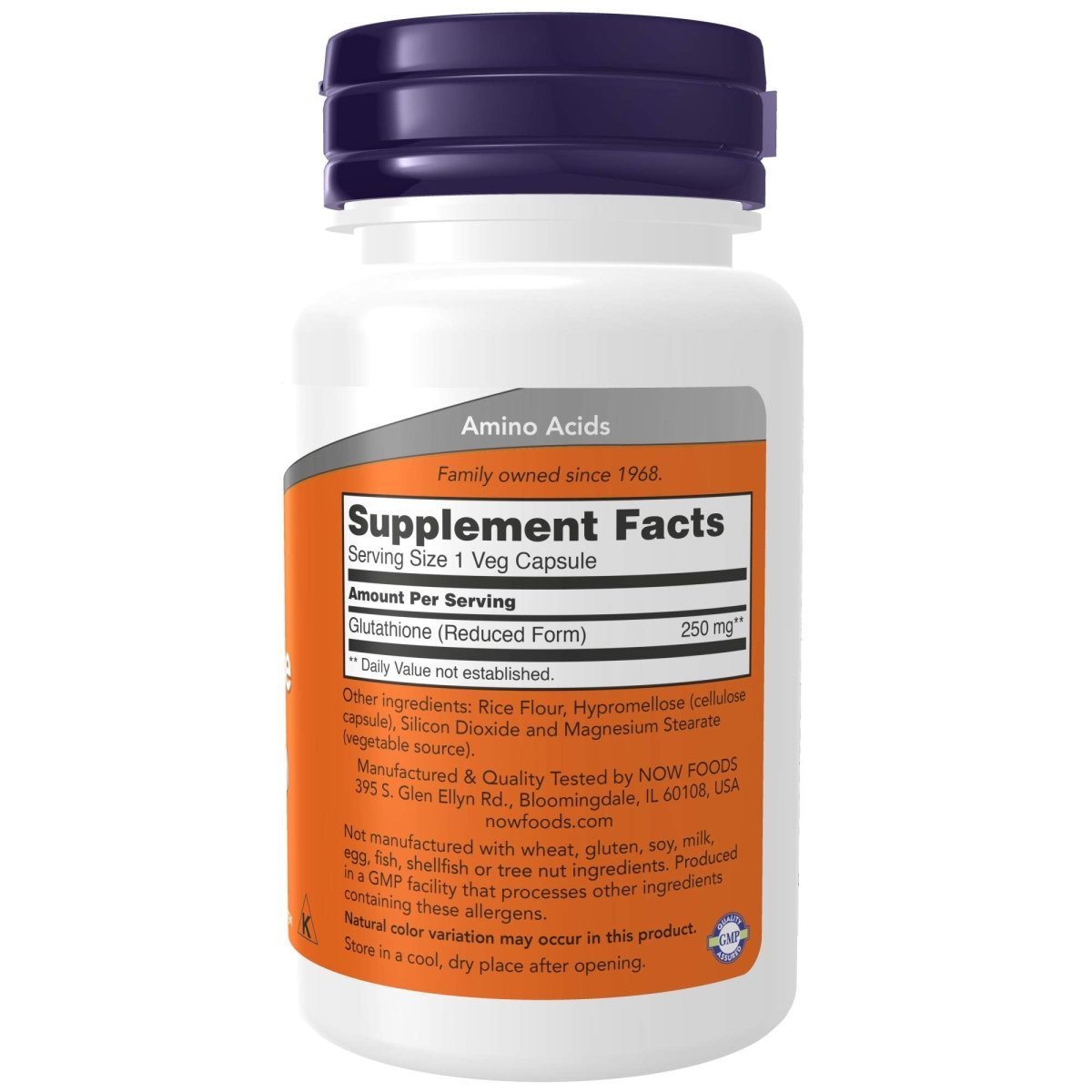 Now Foods Glutathione 250 mg 60 Vcaps - 0096