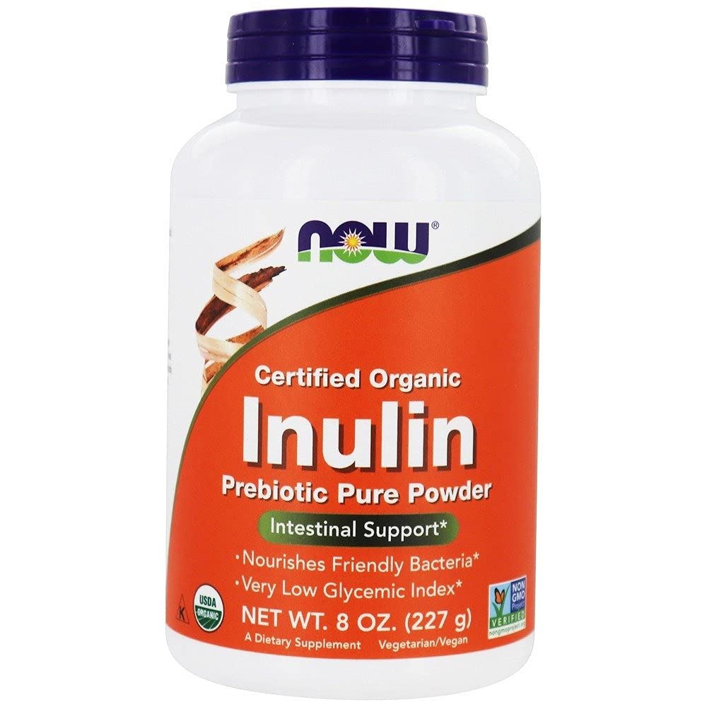 Now Foods Inulin Prebiotic Pure Powder Organic 8oz - 2944