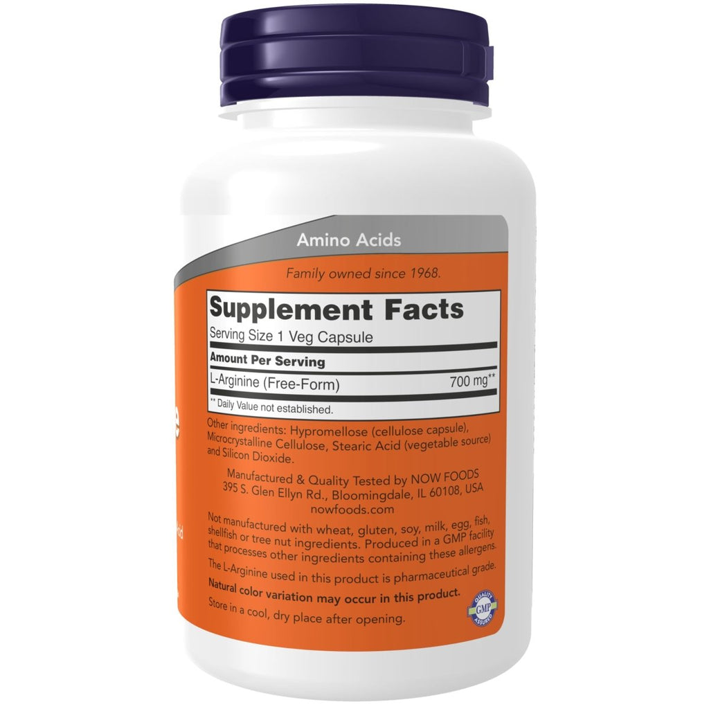 Now Foods L-Arginine 700 mg 180 Vcaps - 0033