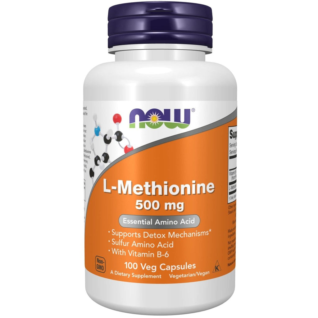 Now Foods L-Methionine 500 mg 100 Capsules - 0117