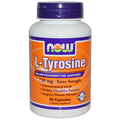 Now Foods L-Tyrosine 750 mg Extra Strength 90 Vcaps - 0165