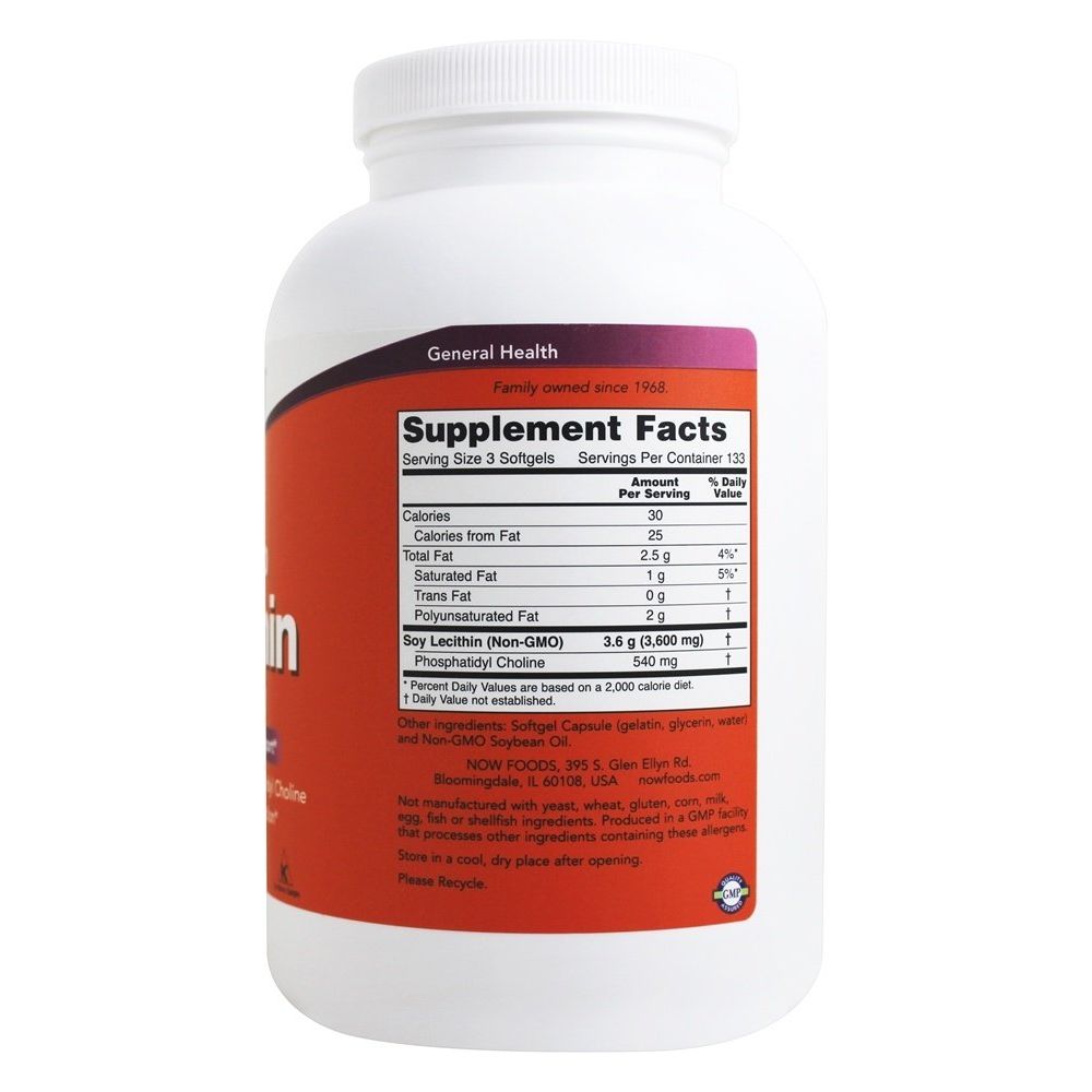 Now Foods Lecithin 1200 mg 400 Softgels - 2214