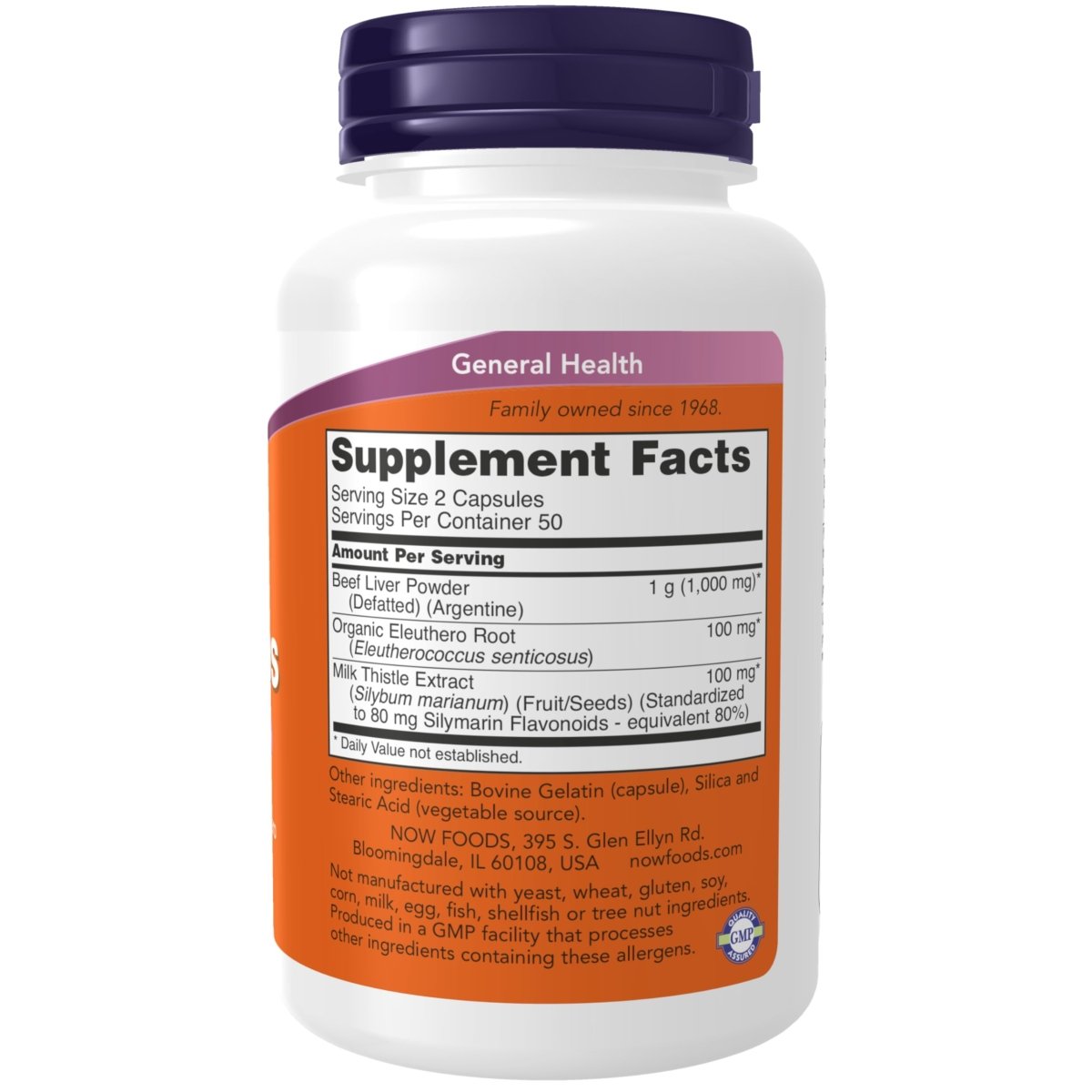 Now Foods Liver Caps 100 Capsules - 2432