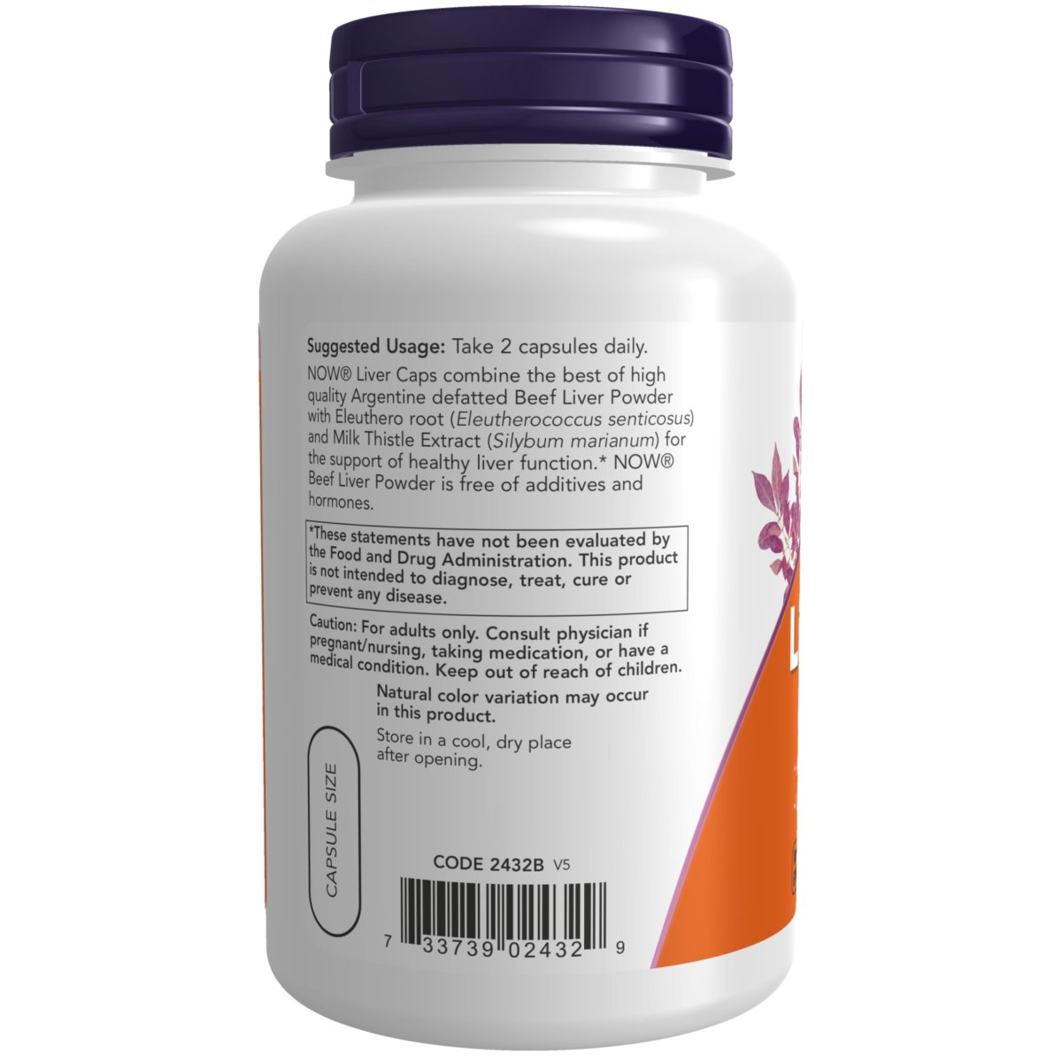 Now Foods Liver Caps 100 Capsules - 2432