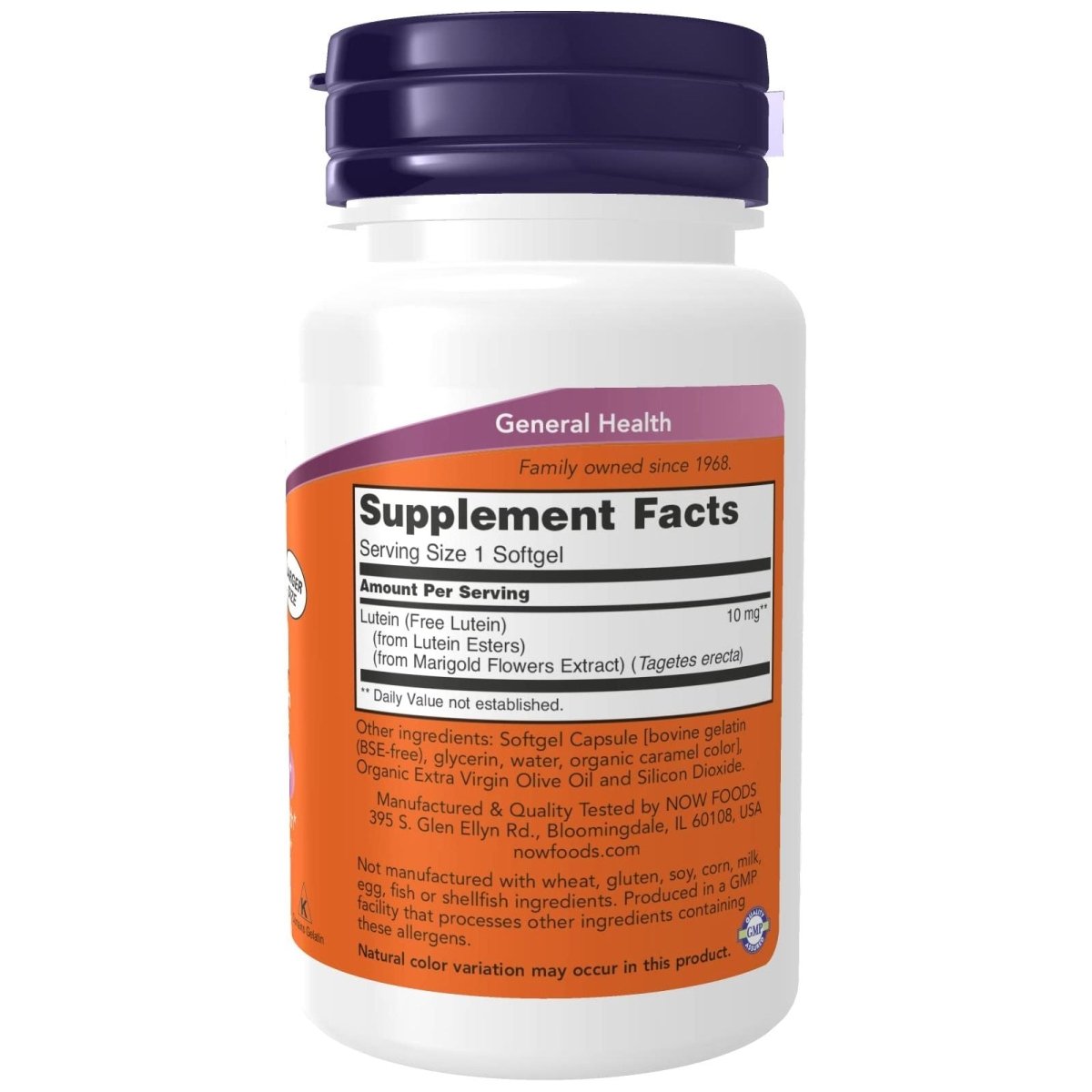 Now Foods Lutein 10 mg 120 Softgels - 3057