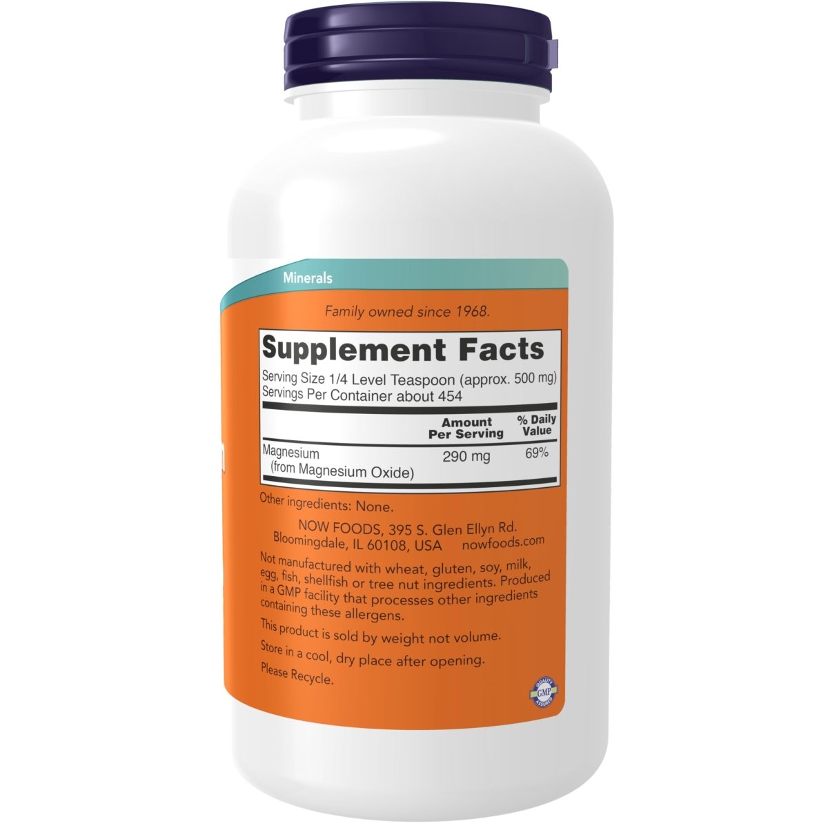 Now Foods Magnesium Oxide 8oz - 1310