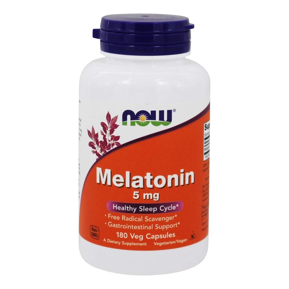 Now Foods Melatonin 5 mg 180 Vcaps - 3556