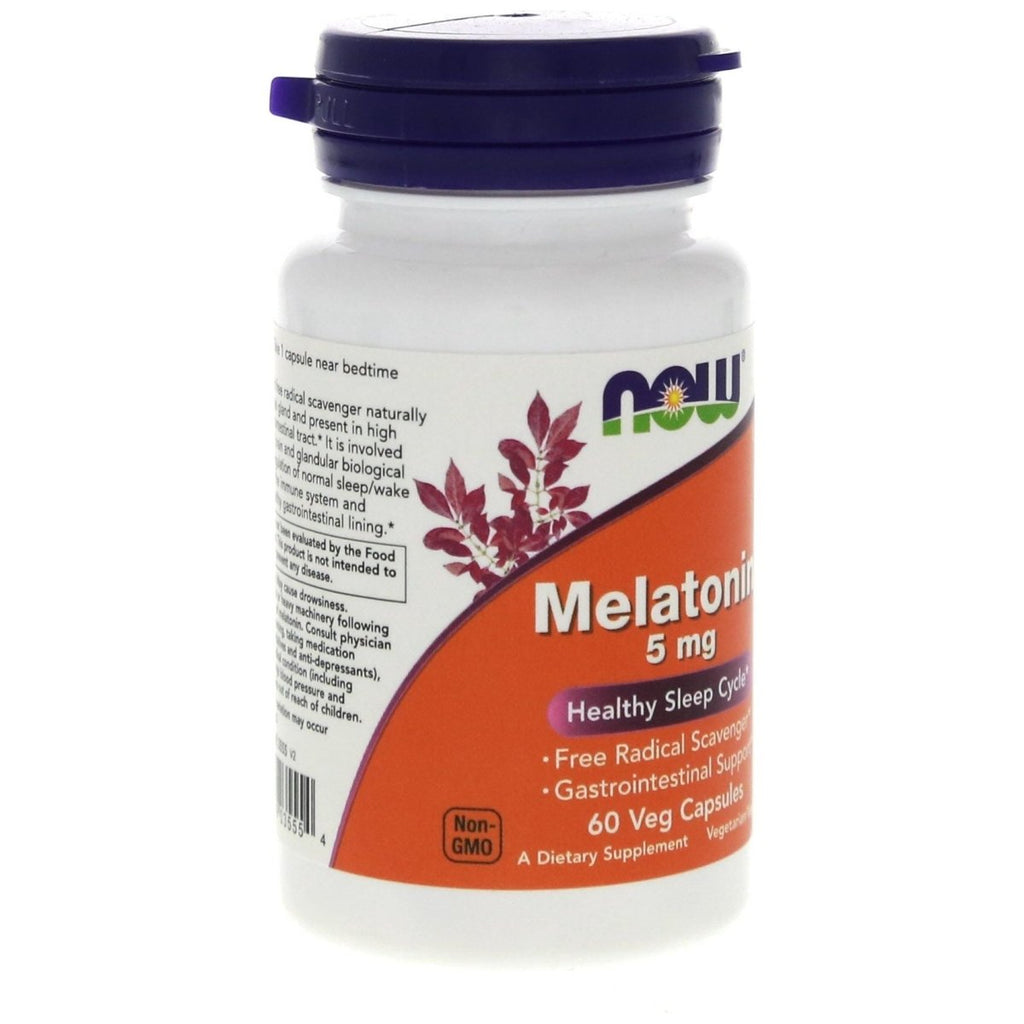 Now Foods Melatonin 5 mg 60 Vcaps - 3555