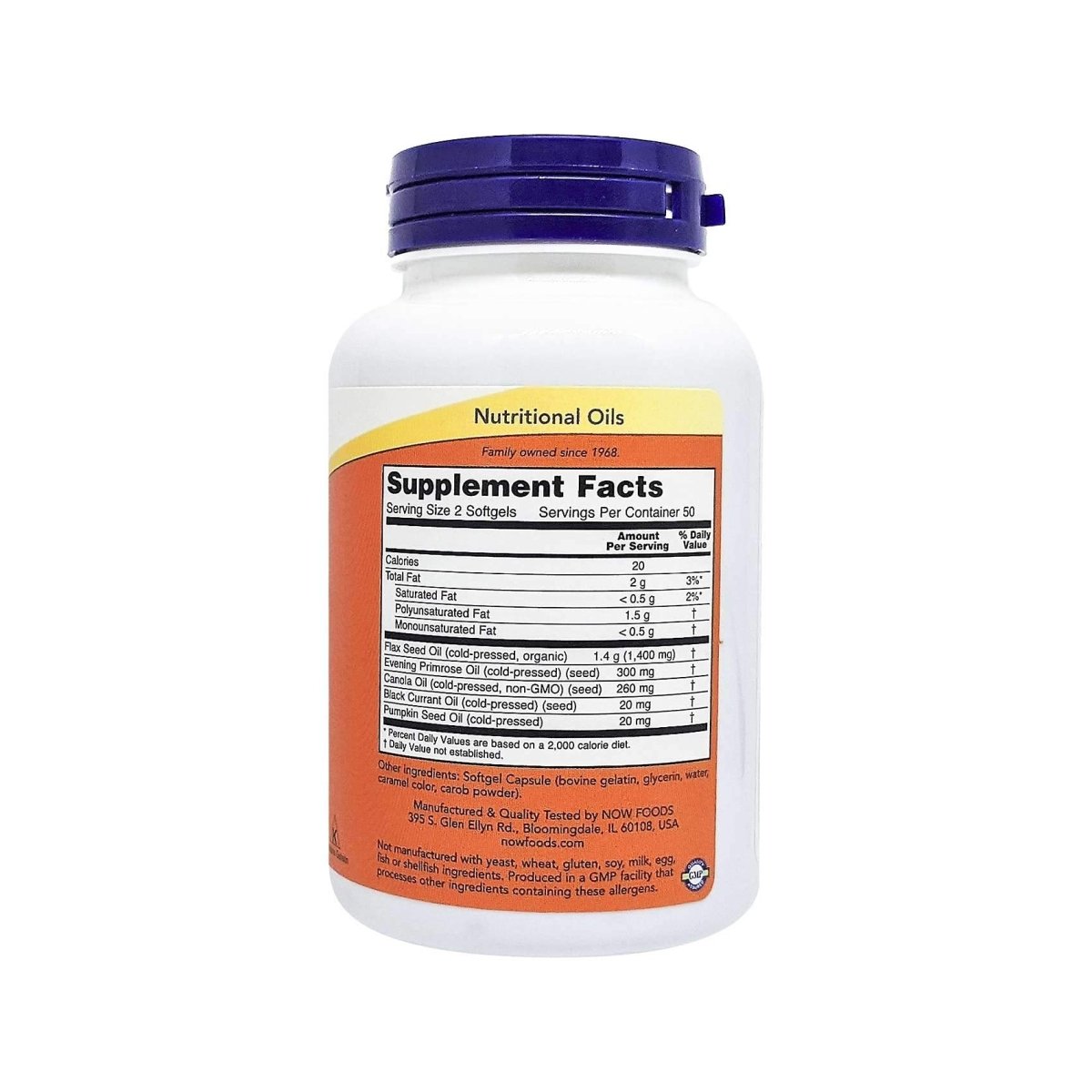 Now Foods Omega 3-6-9 1000 mg 100 Softgels - 1835