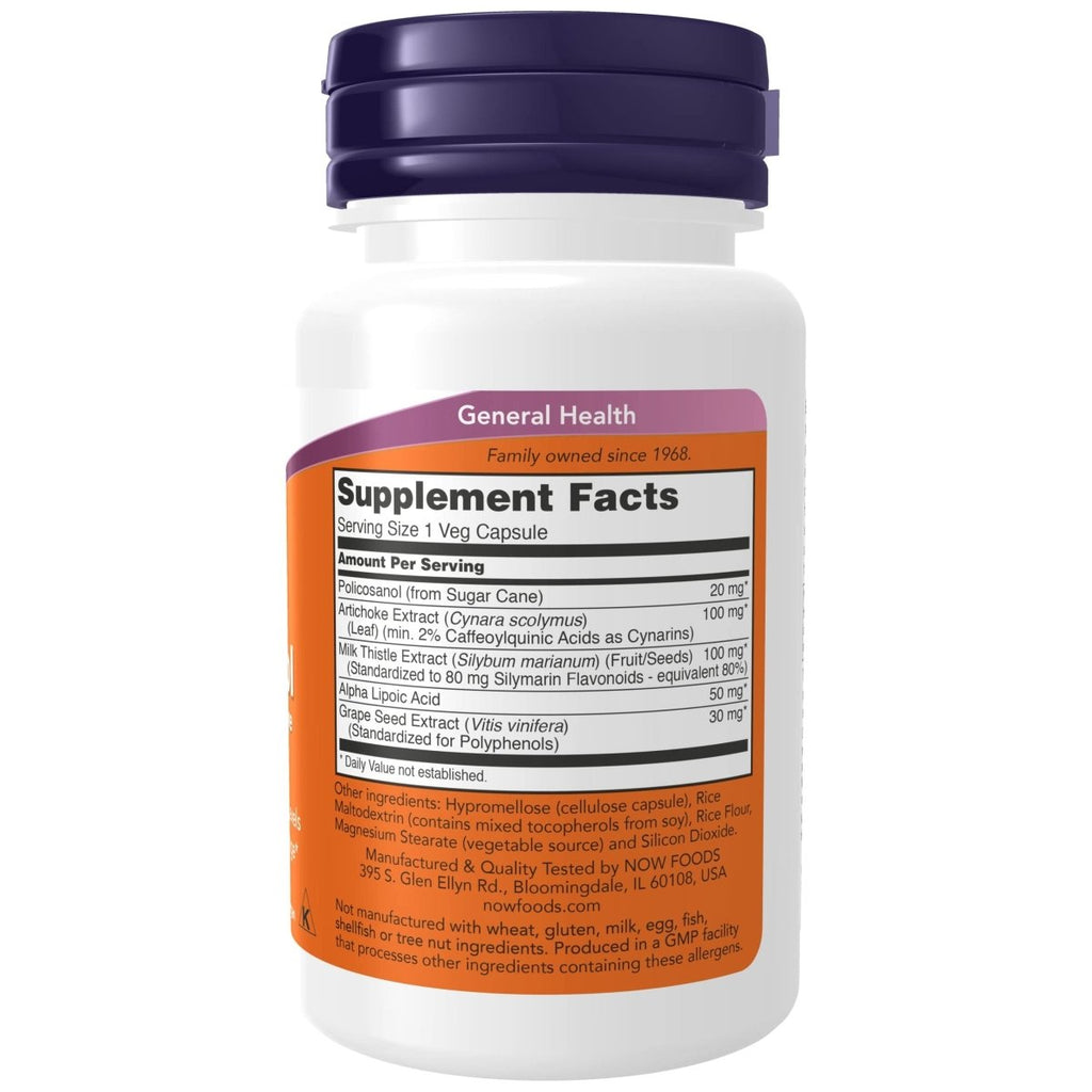 Now Foods Policosanol Double Strength 20mg 90 Vcaps - 1824