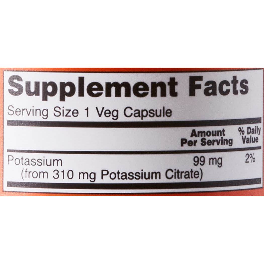Now Foods Potassium Citrate 99 mg 180 Vcaps - 1448