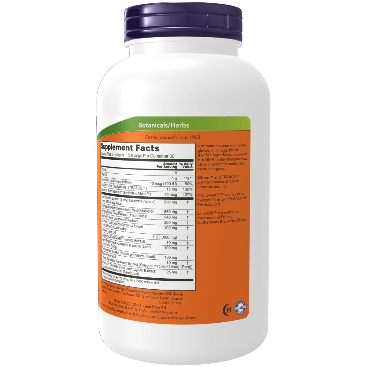 Now Foods Prostate Health Clinical Strength 180 Softgels - 3349