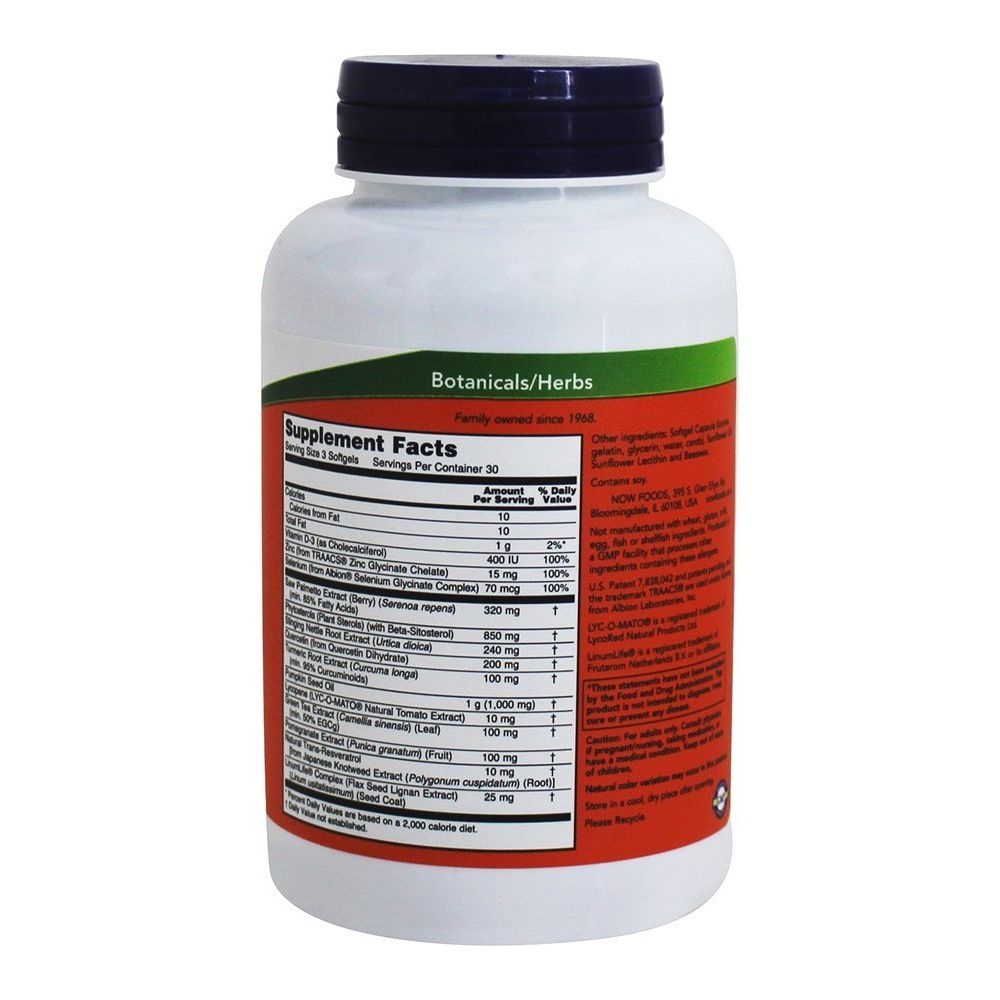 Now Foods Prostate Health Clinical Strength 90 Softgels - 3348