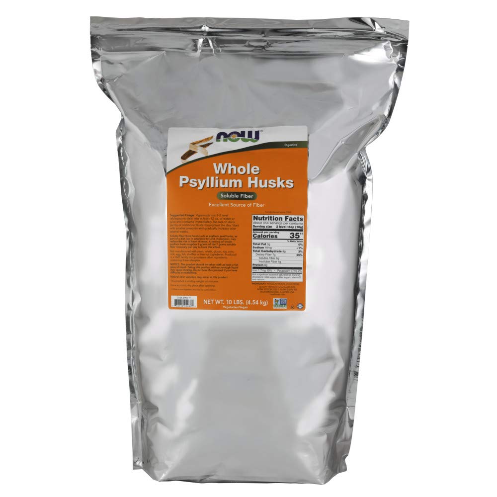 Now Foods Psyllium Husks Whole 10 Pounds - 5986