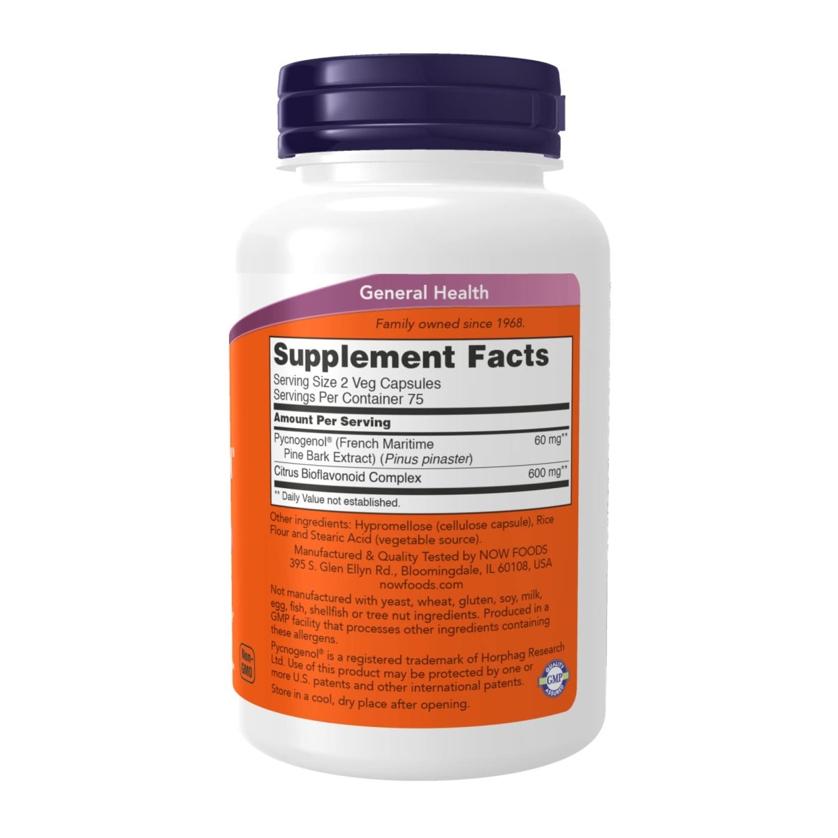Now Foods Pycnogenol 30mg 150 Vcaps - 3266